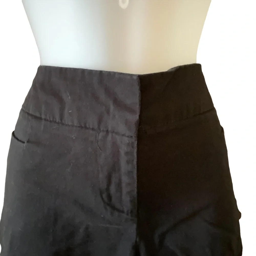 The Limited Shorts Black Tailored Bermuda High Waist Pockets Size 8
